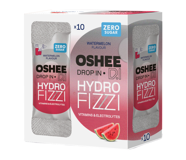 OSHEE Proszek musujący DROP IN Hydrofizzi arbuz 10 saszetek - 1546754 - zdjęcie
